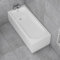 1600 x 700mm Designer Single Ended Bathtub Acrylic Bathroom Curved White Soaking Bath Tub - Breeze