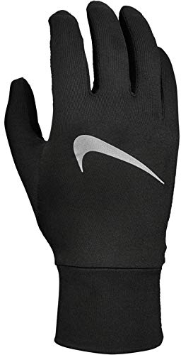 Nike Womens Accelerate Running Gloves Black/Black/Silver XS, Schwarz