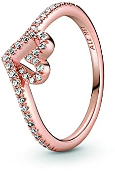 PANDORA Heart and Wishbone Ros Size 50