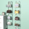 Organisateur De Rangement De Sac À Main Suspendu Pour Porte Et Placard, Rangement De Sac À Montage Mural Avec 3 Crochets, Étagère De Rangement Suspendue En Métal, Conceptions Ouvertes,Schwarz,2 Stück