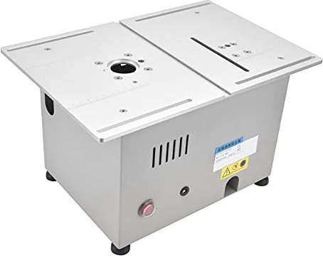 Shanrya, Sega da banco, 9000/min Seghe da tavolo portatili 795 Motore a doppio albero Gamma di angoli 0-90gradi con funzione di fresatrice elettrica per molatura (Argento diamante)