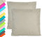 JACK 2er Set Outdoor Kissenhülle Kissenbezug 45x45cm Wasserfest Sitzkissen Lounge Kissen Garten Stuhl Lotus Effekt, Farbe:Taupe