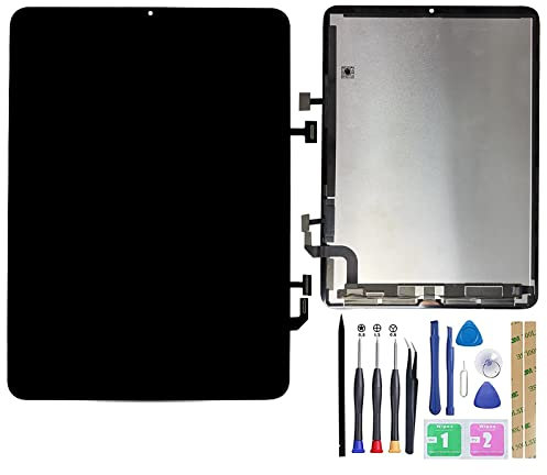Jinyan Écran LCD pour i-Pad Air 5 5th 2020 A2588 A2589 A2591 Écran LCD écran Tactile numériseur Assemblage (Noir)