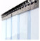 AYLYHD PVC Lamellenvorhang Streifenvorhang, Klar PVC Lamellenvorhang Überlappung Vinyl, Zum Kalter Raum Lagerhaus Gastronomie Trennvorhang, mit Edelstahlschiene Und Klemmen, 0.75x2m/2.46x6.56ft