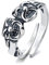 Lllunimon 925 Sterling Silber Mysteriöse Retro Punk Ring, Exquisite Theater Maske Öffnungsring, personalisierte Schmuck Geschenke für Geburtstag, Weihnachten