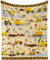 Kuscheldecke Bagger Kinder Weich Warm Baustelle LKW-Traktor Flauschige Decke Baby Jungen Baustelle Truck Flanell Fleecedecke Druck Bagger Plüsch Wohndecke Überwurfdecke für Kleinkinder Neugeboren