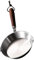 UPKOCH 12cm Mini Frying Pan, Stainless Steel Egg Pan, Omelet Skillet with Heat-Resistant Wooden Handle, Portable Cooking Pan for Induction, Gas, and Ceramic Stoves