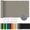 Sonnensegel Sonnenschutz 5 x 5 m Rechteckig Wasserdicht UV Schutz Garten Outdoor Sonnensegel PES Polyester Reißfest Wetterfest für Balkon Garten Terrasse, Khaki