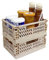 RHBHY Klappbox Klein Klappkiste Klappboxen Faltbar Stabil 2stk Mini Klappkorb Kunststoff Stabil Aufbewahrungskorb Stapelbehälter Organizer Platzsparend für Kleinkram und Kosmetik (Milchtee Farbe)