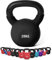 wuuhoo® Kettlebell Dwayne - Kugelhantel 2kg - 28kg aus massivem Gusseisen mit Neopren Beschichtung, Schwunghantel für dein Krafttraining, Gewichte mit Farbcodes - Fitnessgerät für Zuhause (l) 28 kg
