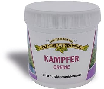 Kampfer Pflege-Balsam (200 ml) - Fußcreme - Schmerzende Füße - Jojobaöl - Rosmarinöl