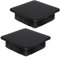 SKIR'CO (2 pièces) Bouchons Carrés en Plastique 90 x 90 mm, Embouts de Tube Mat, Inserts de Tube Carré, Bouchons de Poteau de Clôture, Noir RAL 9005
