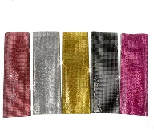 Vereen Mic Handle Sleeve Sparkly Bling Rhinestones Mic Handle Sleeve for &TV Show,for Most Wireless Microphones Multicolor