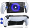 PMENEEA Schutzhülle für Playstation-Portal-Fernbedienung, transparente PC-Abdeckung für PS-Portal-Controller, rundum rutschfeste Daumengriffe, gehärtete Folie, Acclaystation, Portal, Remote-Player