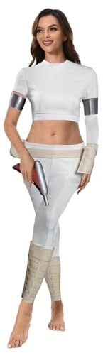 Rodwake Damen Padme Amidala Cosplay Kostüm Prinzessin Leia Cosplay Kostüm Halloween Cosplay Outfit