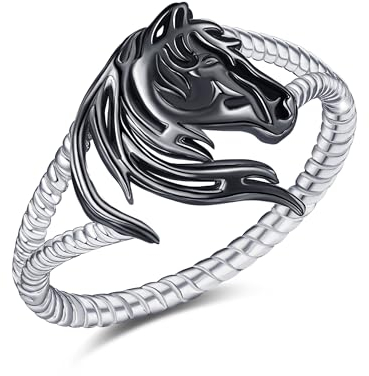 Pferd Ringe für Damen Sterling Silber Pferd Muttertag Schmuck Geschenk für Damen