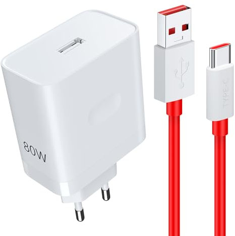 80W Super VOOC Chargeur et Câble USB C 1m pour OnePlus 10 Pro Nord 5 4 3 2 2T CE 5 4 3 Lite 13R 12 11, USB C Chargeur Rapide pour OPPO Reno 14F 13F 12FS 11F A80 A60 A40 pour real me 14 Pro Lite/12/C75