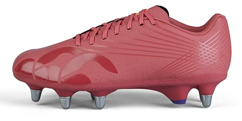 Canterbury Adult Unisex Stampede Pro Team Soft Ground Rugby Boots Soft Ground Rugby Boots, Mars Dust/Org Crush/Amber Ylw, 9