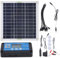 Solar Battery Charger Maintainer, Waterproof 200W Solar Trickle Charger, High Efficiency Solar Panel Kit, for Camping Outdoor Travel
