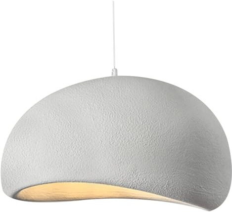 NIDONE Japanese LampModern Pendant Light, 12 Inch Bird's Nest Japanese Concrete Pendant Light, E27 Pendant Lamp for Bedroom, Living/Dining Room, Kitchen, Bar