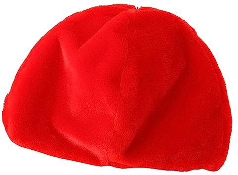 Abaodam 1stk Papagei Kopfbedeckung Plüsch-papagei-mütze Papagei Kostüm Partykostüm Hut Lustiger Partyhut Cartoon-plüsch-hut Weihnachtsfest Hut Plüsch Und Pp Baumwolle Rot Requisiten Tier