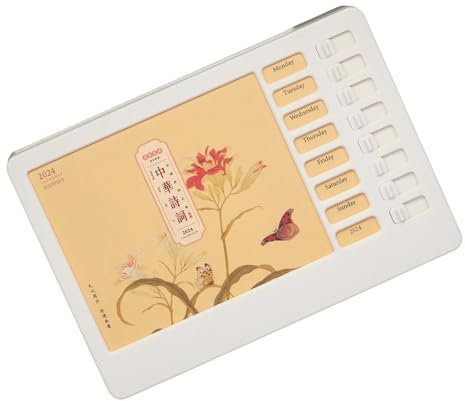 YOGOTEU Tischkalender Wochenplaner mit Wochencheckliste Task Board Memoboard 51 Wochenkalenderblätter Erinnerung für wichtige Aufgaben, Abschnitt B Chinesisches Po