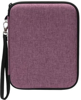 Yoto Card Case, Soft Portable Folder with Zipper & 80 Pockets, Mini Audiobook Cards Holder for Travel (Purple)