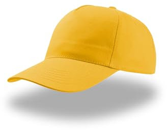 Cappellino Uomo e Donna Stile Baseball con Visiera - Disponibile in Diversi Colori - Chiusura Regolabile, Cappello Estivo - Yellow