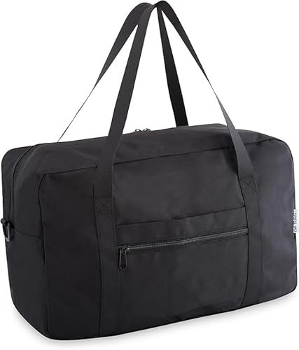 OW-Travel Ryanair Handgepäck 40x20x25 Reisetasche (20L) Schwarz Minimalistisch Leichte und robuste RyanAir- Handgepäck Tasche zugelassen. Reisetasche Travel Bag für Übernachtungen: Herren und Damen