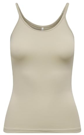 ONLY Damen Onllove Strap Singlet Noos JRS Ärmelloses Oberteil Mit O-Ausschnitt In Stretch-Passform Für Den Täglichen Stil (1er Pack)