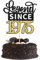1 Stück 50th Cake Topper Glitzer Legend Since 1975 Tortendeko Alles Gute zum Geburtstag 50 Kuchen Deko für Prost auf 50th Geburtstag Jahrestag Party Kuchen Dekorationen Schwarz Gold