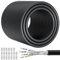 Soibke Cable Ethernet 150m, Cat 7 Cable RJ45 Blindé 150 Mètres S/FTP Exterieur Intérieur, Long Câble Réseau LAN Noir Haut Débit 10Gbps, Gigabit Câble Internet Anti-interférence Câble d'installation