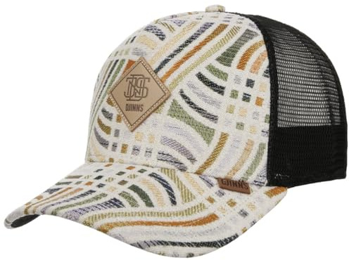 Djinns Braid HFT Trucker Cap Basecap Baseballcap Truckercap Meshcap Damen/Herren/Snapback - Snapback, mit Schirm Frühling-Sommer Sommer - One Size beige-schwarz