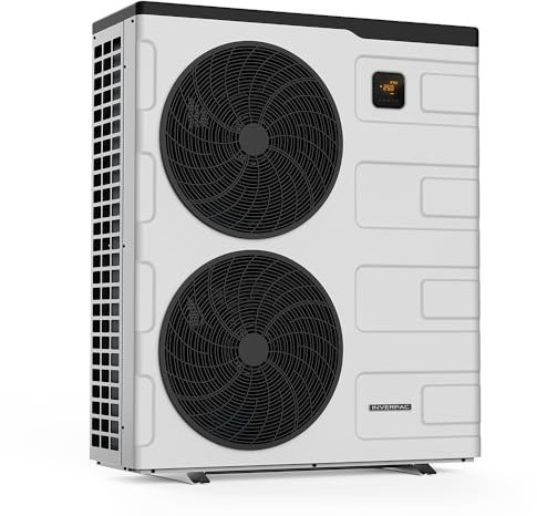 ZEALUX 7.5kW~28.5kW INVERBOOST Elite Pompa di Calore per Piscina Fuori Terra Fino a 180m³, Ventilatore Singolo/Doppio, Wi-Fi Integrato, Tre modalità di Riscaldamento, C.O.P Fino a 16 (INVERPAC S305)