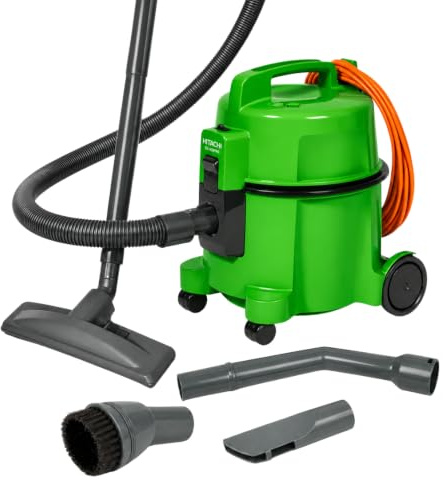 Hitachi Bodenstaubsauger CV-400 PRO grün, 880 W beutellos, HEPA Filter, 13 m Aktionsradius, Möbel- und Kantenschutz