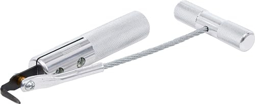 BGS 7999 | Scheiben-Ausglaswerkzeug | für geklebte Scheiben | Gehärtetes Blatt | mit Zugkordel | Aluminiumgriff