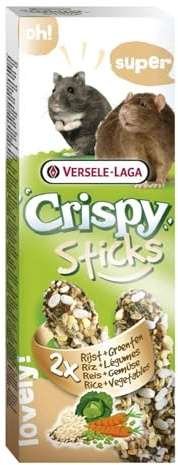 Crispy Sticks Hamster-Ratten Reis + Gemüse 2 Stück 110g