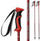 Skistöcke CARBON graphit Composite – ZIPLINE Lollipop US SKI TEAM OFFIZIELLER Ski –, von Farben und 10 Größen, kirschrot