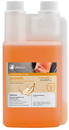 alanui Lachsöl für Hunde, 500 ml Dosierflasche