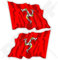 ISLE von MAN Wehende Flagge, MANX Großbritannien UK TT Rennen 120mm Auto & Motorrad Aufkleber, x2 Vinyl Stickers (Links - Rechts)