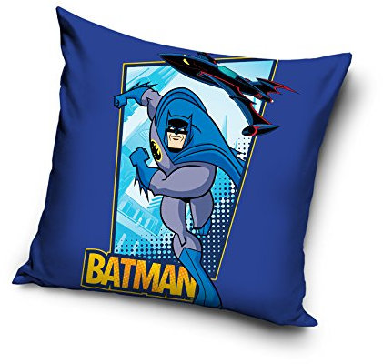 Batman Kissenhülle, Baumwolle, Dunkelblau, 40 x 20 x 1 cm