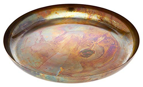 Burnt Copper Plate Platter Centerpiece by Godinger - Round