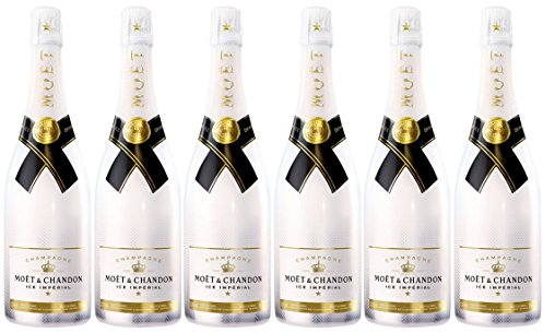 Champagne Ice Impérial Blanc - Moët & Chandon - Cépages Pinot Meunier, Pinot Noir, Chardonnay - Lot de 6x75cl