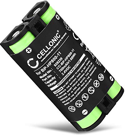 CELLONIC, Batteria per Cuffie Compatibile con Sony MDR-RF995, MDR-RF995RK, WH-RF400 (700mAh, 2.4V) Batteria di Ricambio BP-HP800-11