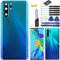 YHX-OU 6,47 Zoll Akkudeckel geeignet für Huawei P30 Pro Ersatz-Abdeckung + Installationswerkzeug + 1 SIM-Karte Tray (Aurora Blue)