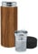 NERTHUS FIH 799 Tea 300 ml Wood Colour, Stainless Steel, Double Wall, Infuser Bottle, Flask, 0.30 Litres, Metal