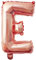 Lepep 40 cm Roségold Luftballons Zahlen von 0 bis 9 Buchstaben von A bis Z Party Deko Ballons für Geburtstag Babydusche Brautparty Hochzeit Abschlussball Folienballons Dekoration (Buchstabe E)