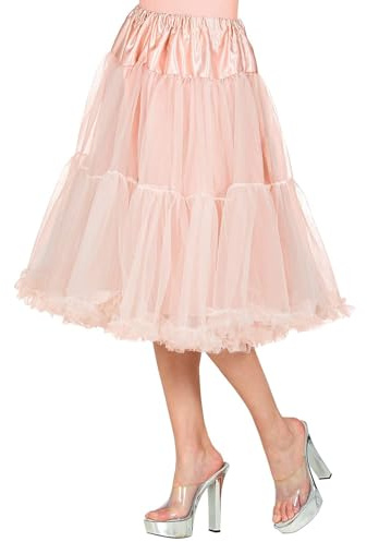 W WIDMANN MILANO Party Fashion - Tüll Petticoat Damen | Ca. 65 cm langer Unterrock für Kleider und Kostüme, Karneval, Rockabilly-, 50er Jahre Mottoparty