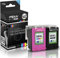 Mipuu 2 Tinten kompatibel für HP 300XL CC641EE CC644EE Black Color für HP Deskjet D1660 D2560 D2660 F2480 Envy 100 114 120 Photosmart C4600 C4680 Set