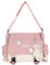 DKIIL NOIYB Kawaii Umhängetasche mit Kawaii-Bär-Anhänger für Mädchen, lässige Kawaii-Kuriertasche, Segeltuch, Hobo-Tasche, mehrere Taschen, Kawaii-Tasche für Damen, A01-a Pink, 33W